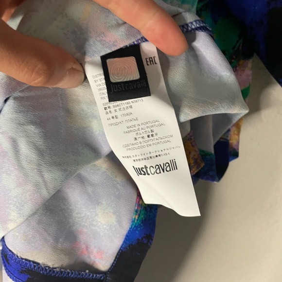 Womens Just Cavalli Multi Color Print Dress 44 EUR/US 8 * - Picture 10 of 13